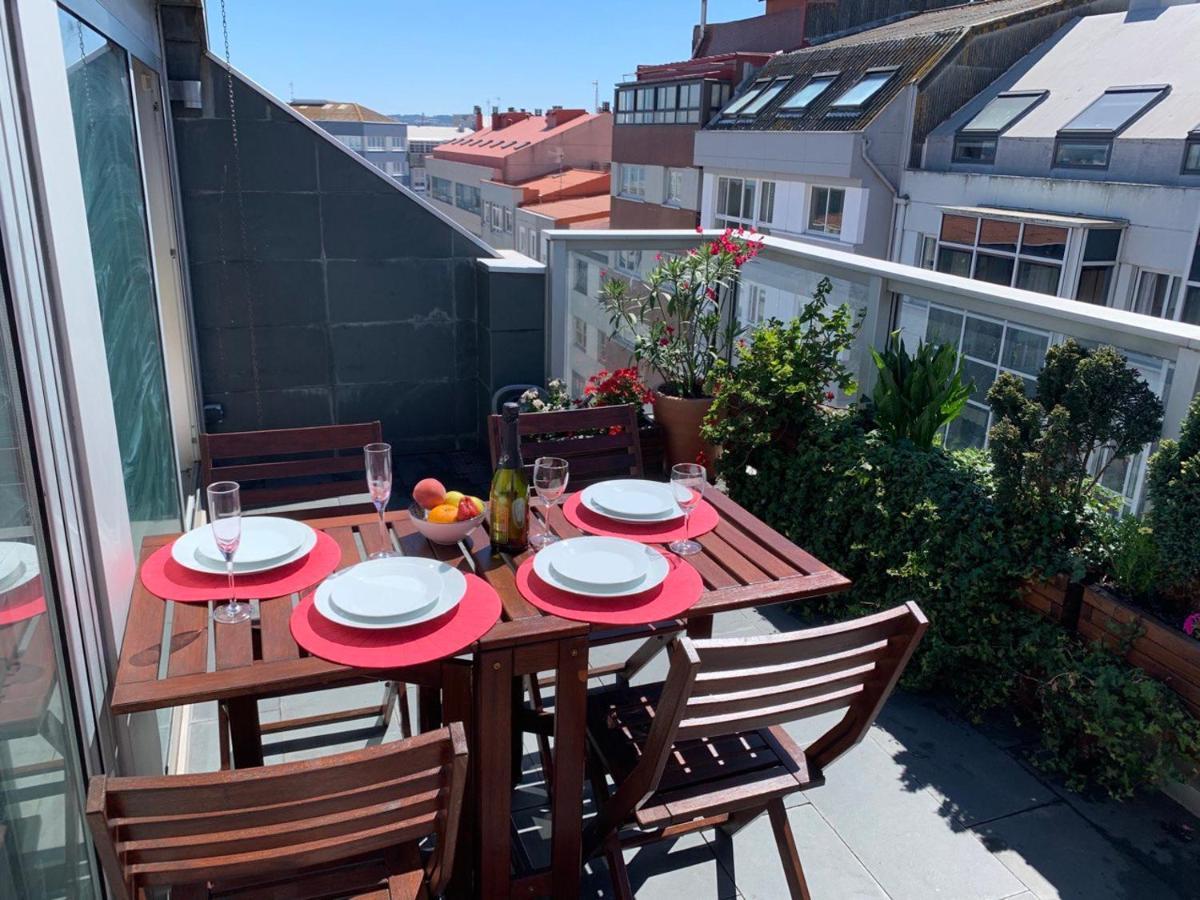 Penthouse With Terrace And Views Near Oza'S Beach Lejlighed A Coruña Eksteriør billede